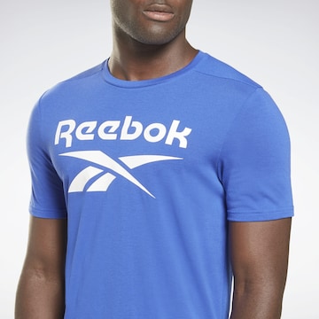 Reebok Regularny krój Koszulka funkcyjna w kolorze niebieski