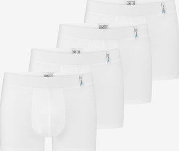 SCHIESSER Boxershorts 'Long Life Soft' in Wit: voorkant