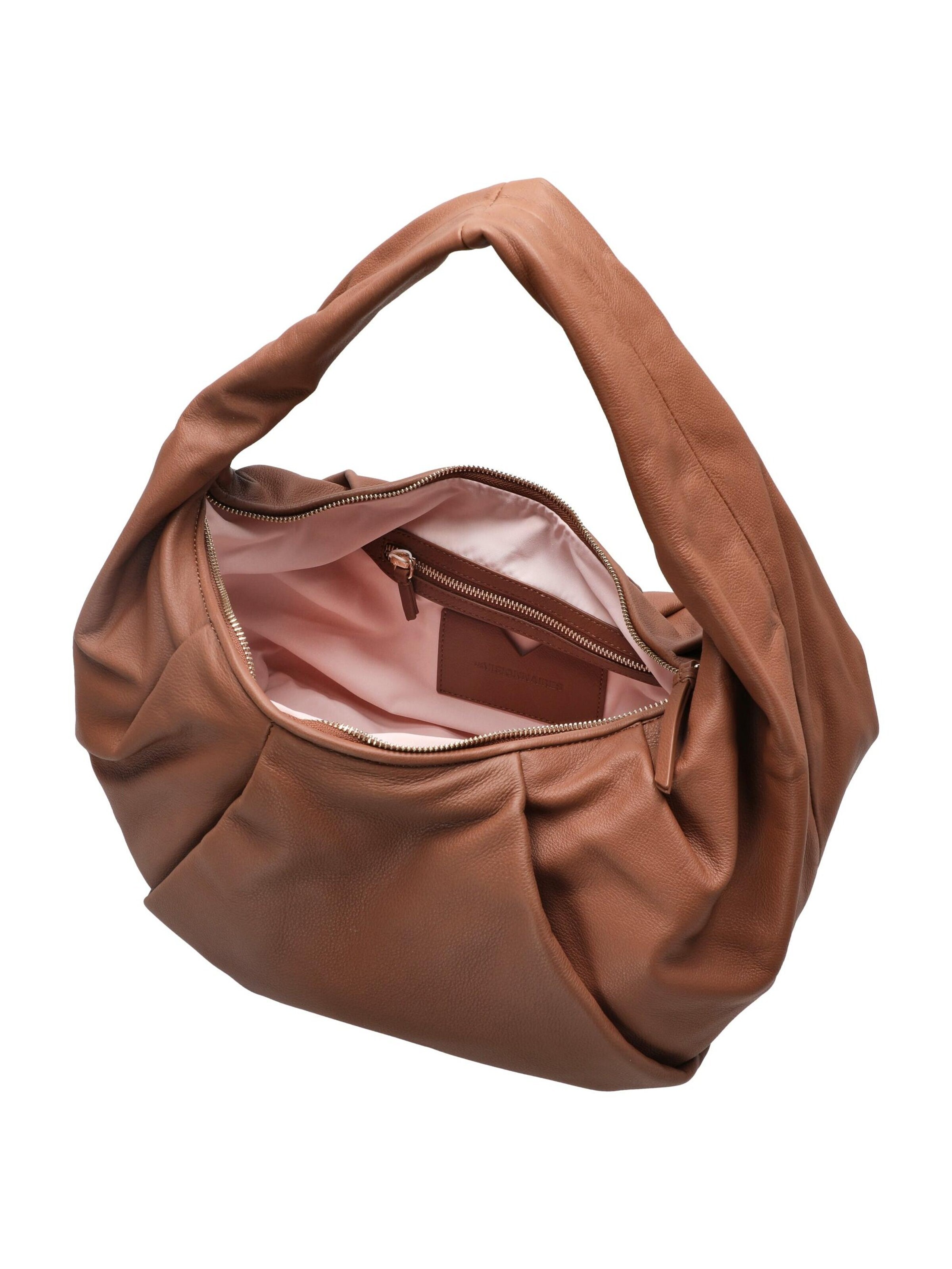 Les Visionnaires Handbag 'Greta Essential Soft Grainy' in Brown