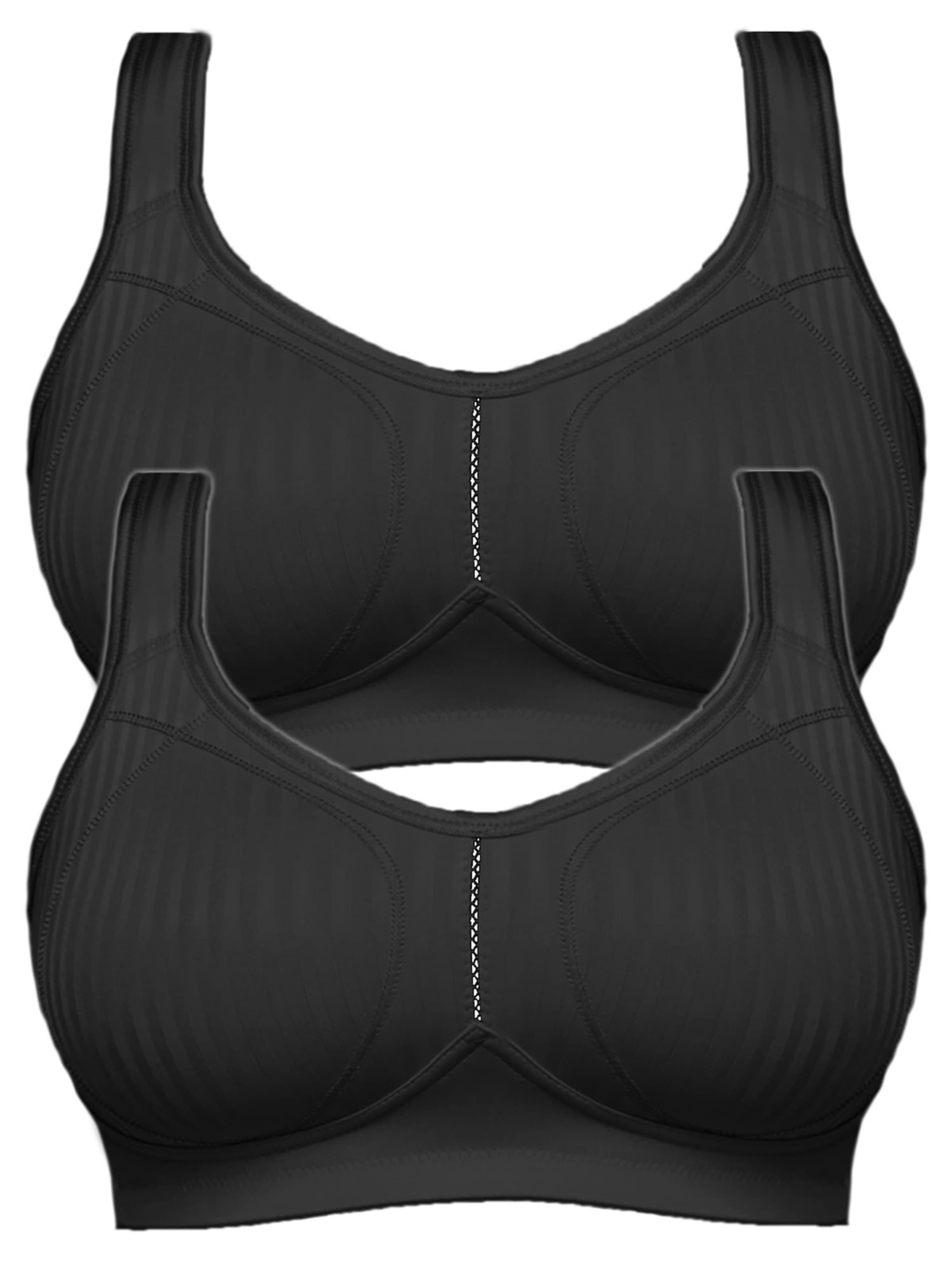 SUSA Bra 'Cremona' in Black: front