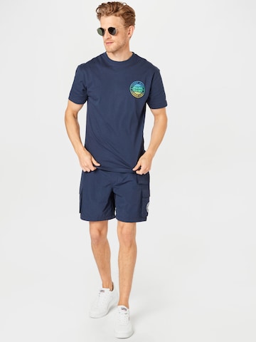 Tommy Jeans - Loosefit Calças cargo 'Novelty' em azul