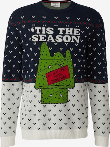 Pull-over s.Oliver en bleu : devant