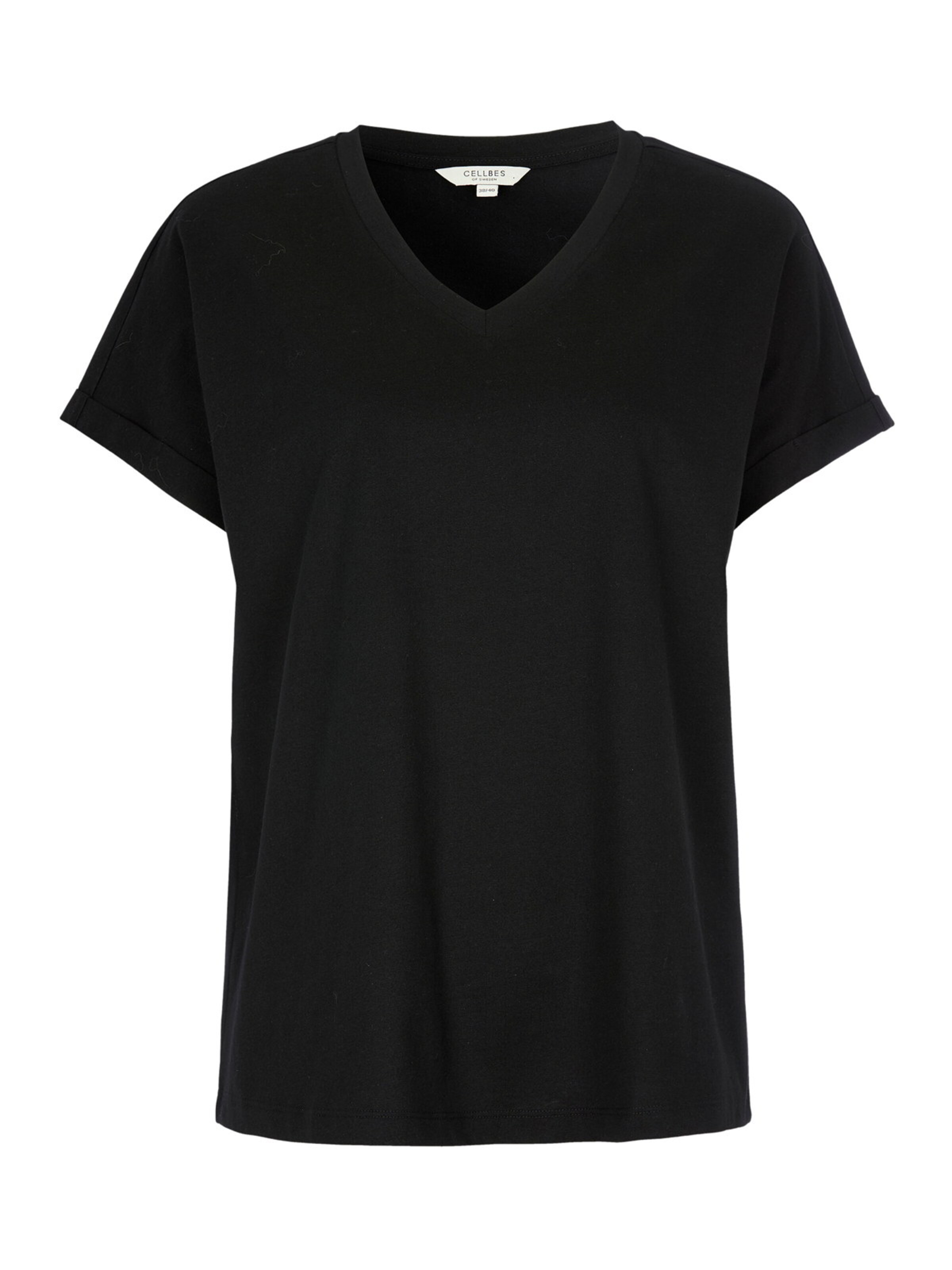 T-shirt Cellbes of Sweden en noir : devant