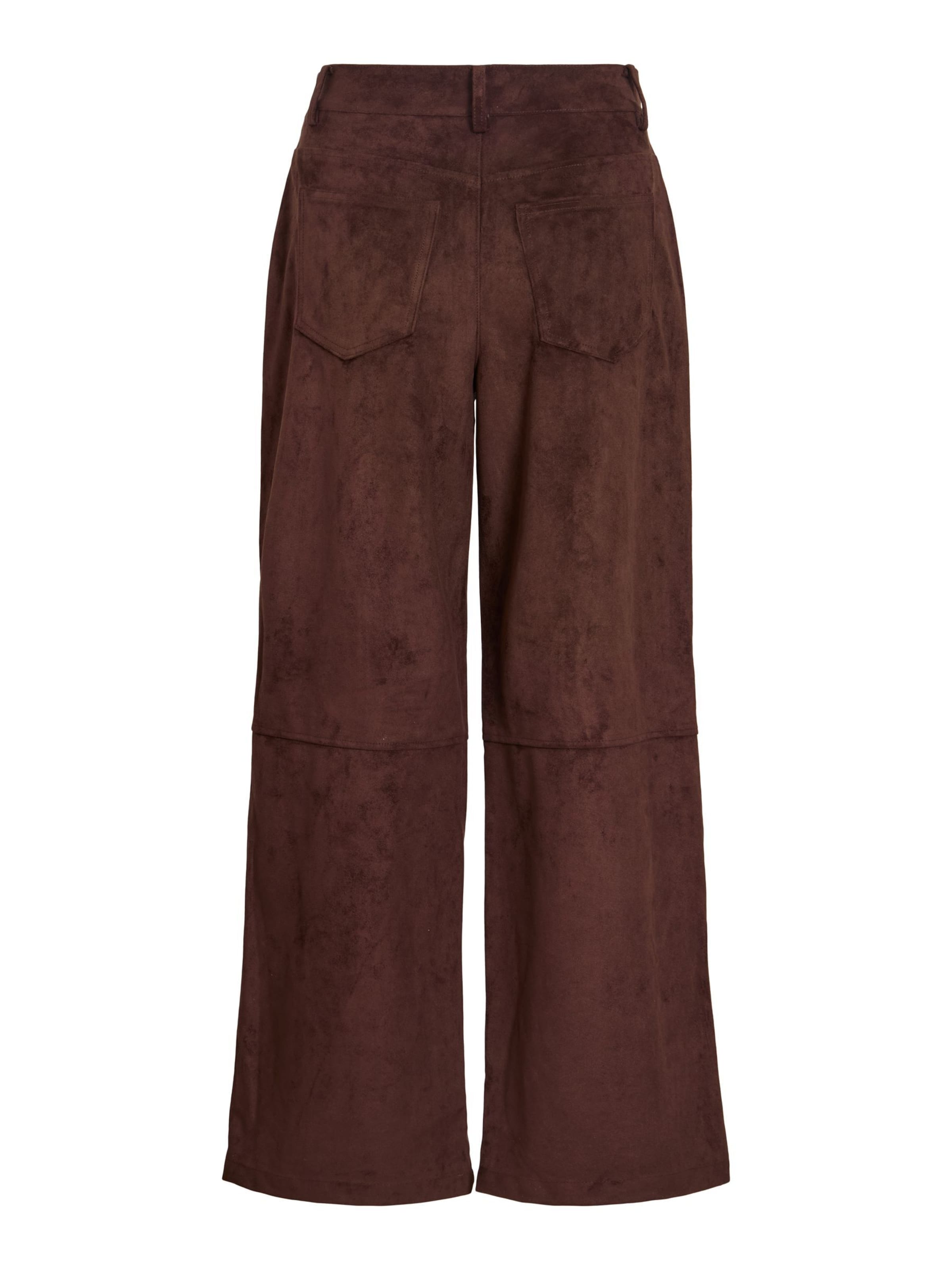 VILA Regular Hose 'OLUNA' in Braun