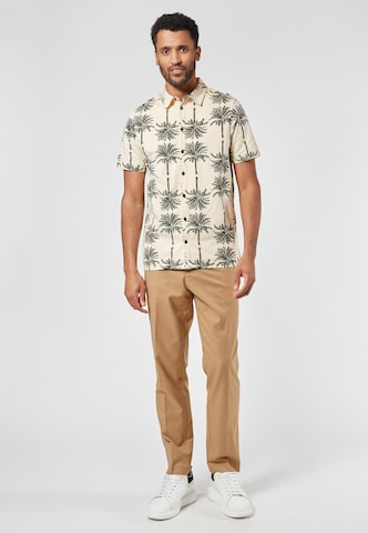 4funkyflavours Regular fit Button Up Shirt 'Out Loud' in White