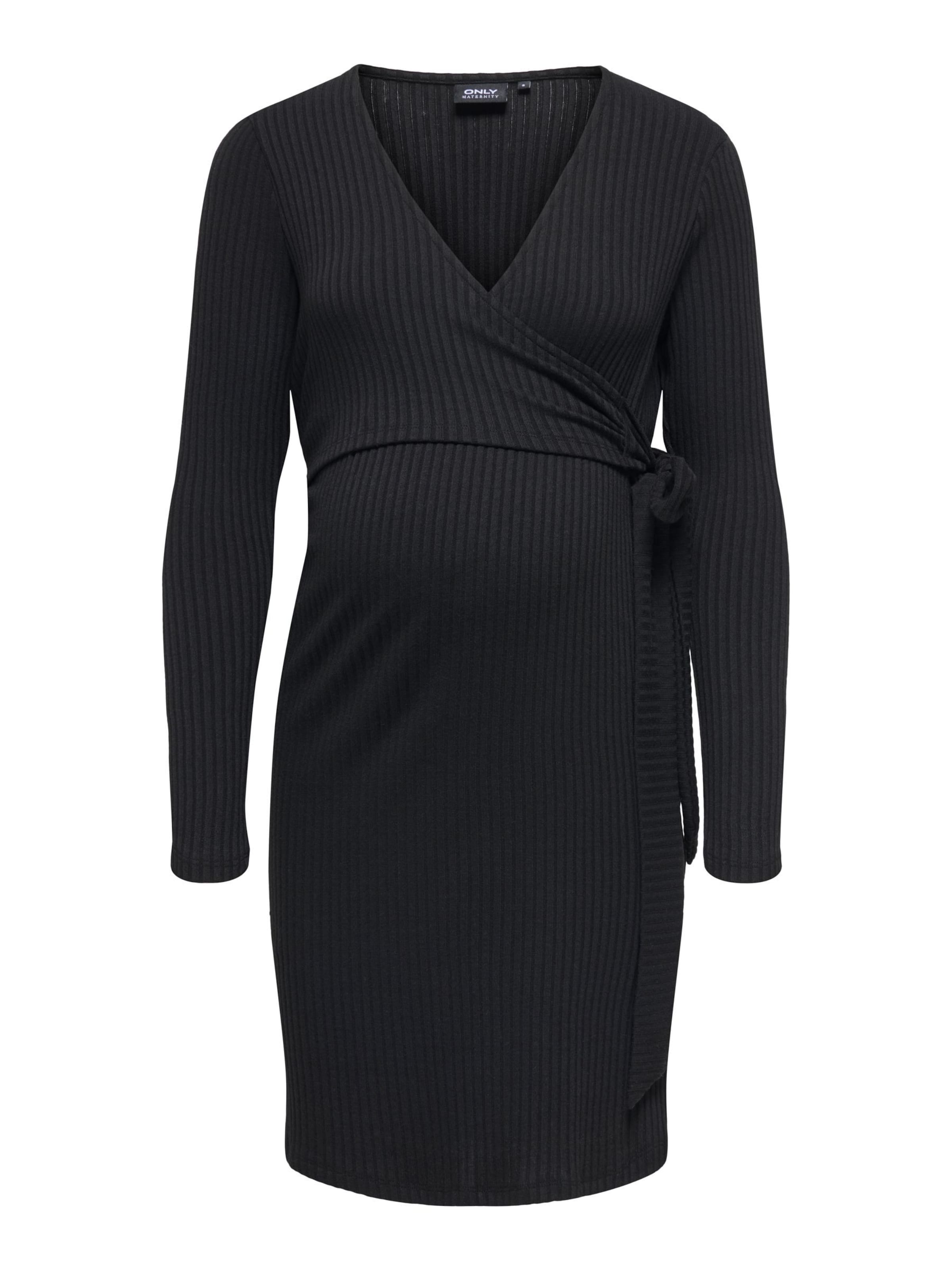 Only Maternity Jurk 'OLMJennie' in Zwart: voorkant