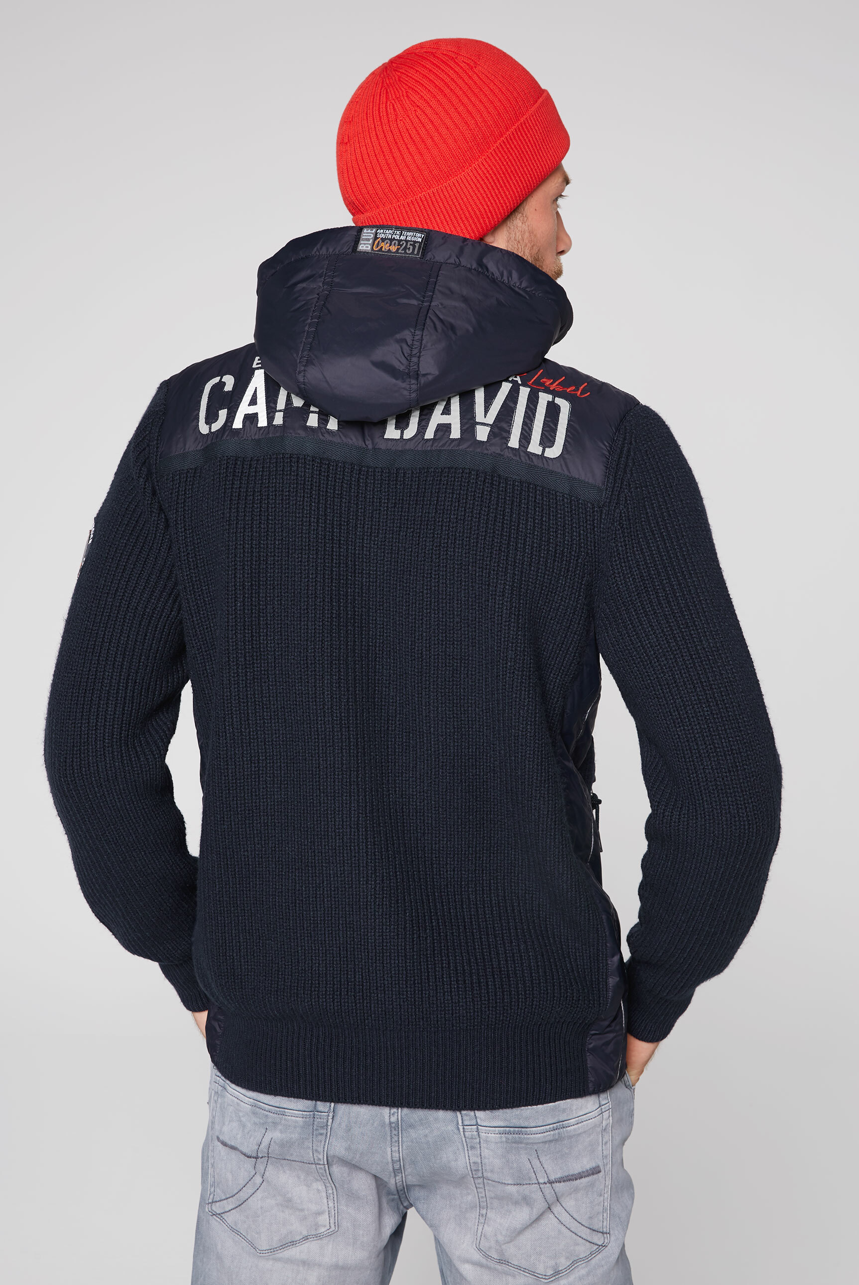 Odzież Plus size CAMP DAVID Kardigan w kolorze Ciemny Niebieskim 