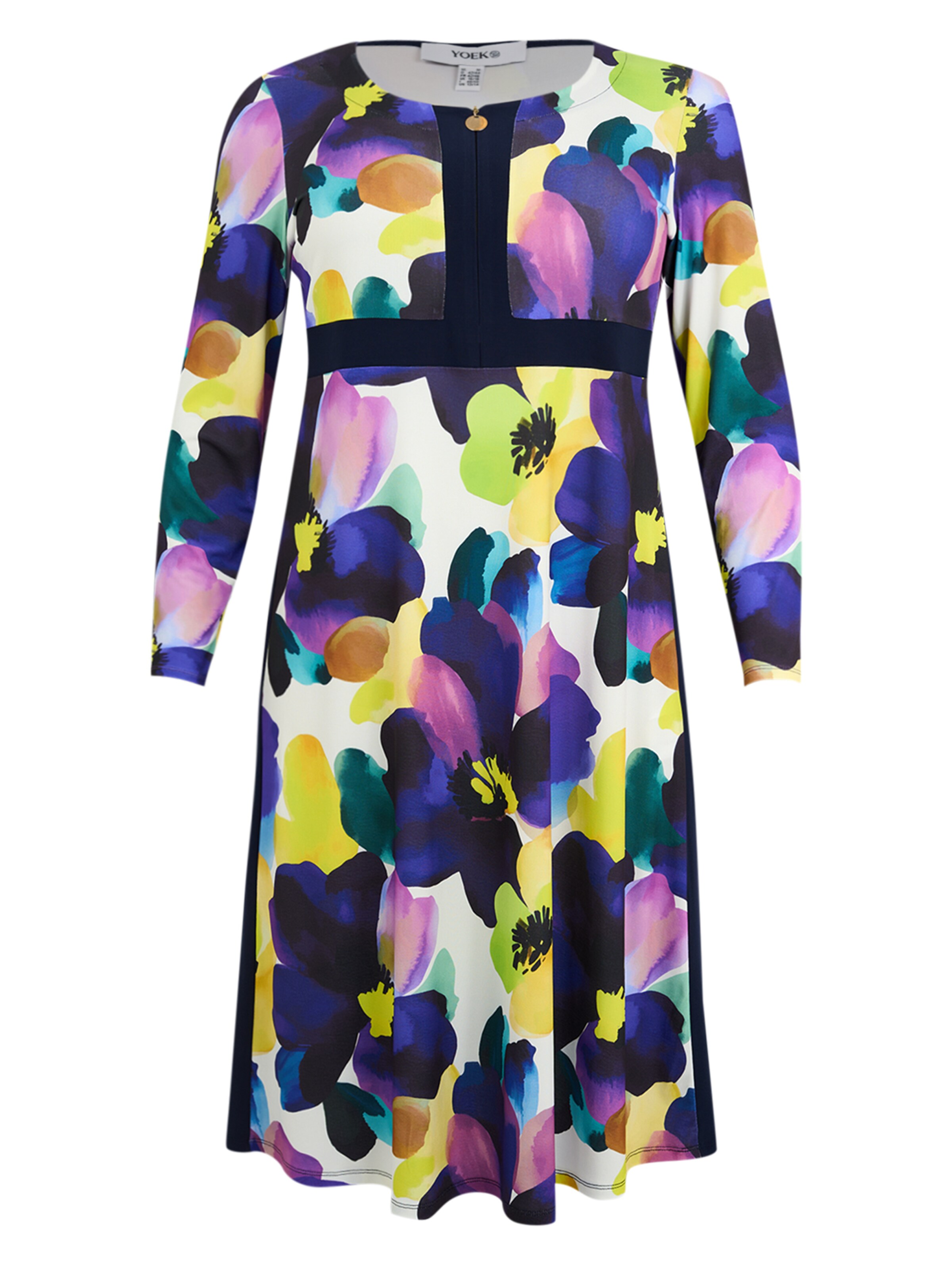 YOEK Dress in Purple: front