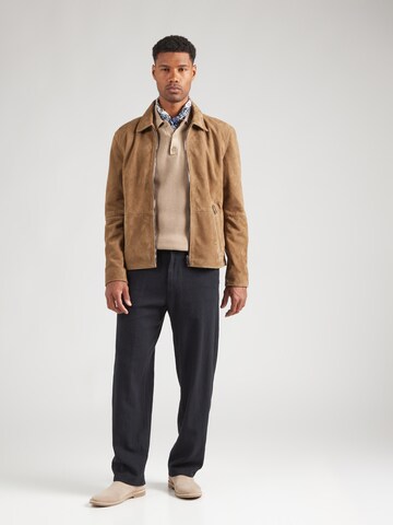 SELECTED HOMME Свободный крой Штаны 'SLH220-BRODY SUN' в Черный
