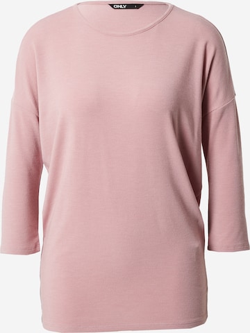 T-shirt 'GLAMOUR' ONLY en rose : devant