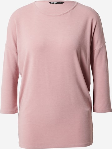 ONLY T-shirt 'GLAMOUR' i rosa: framsida