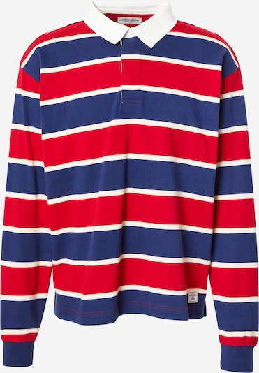 Marškinėliai iš GUESS JEANS, spalva – tamsiai mėlyna / tamsiai raudona / balta, Prekių apžvalga