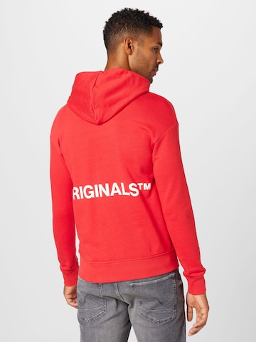 JACK & JONES Sweatshirt 'CLEAN' in Red