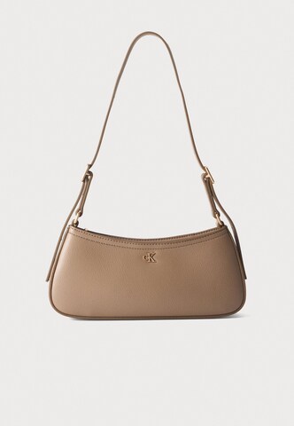 Borsa a spalla di Calvin Klein in marrone: frontale