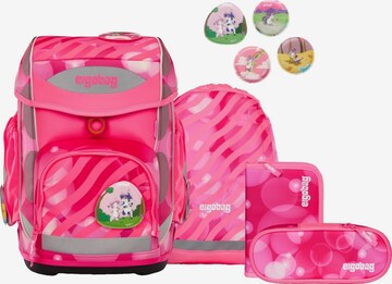 ergobag Backpack 'Schulranzen-Set cubo Set' in Purple: front