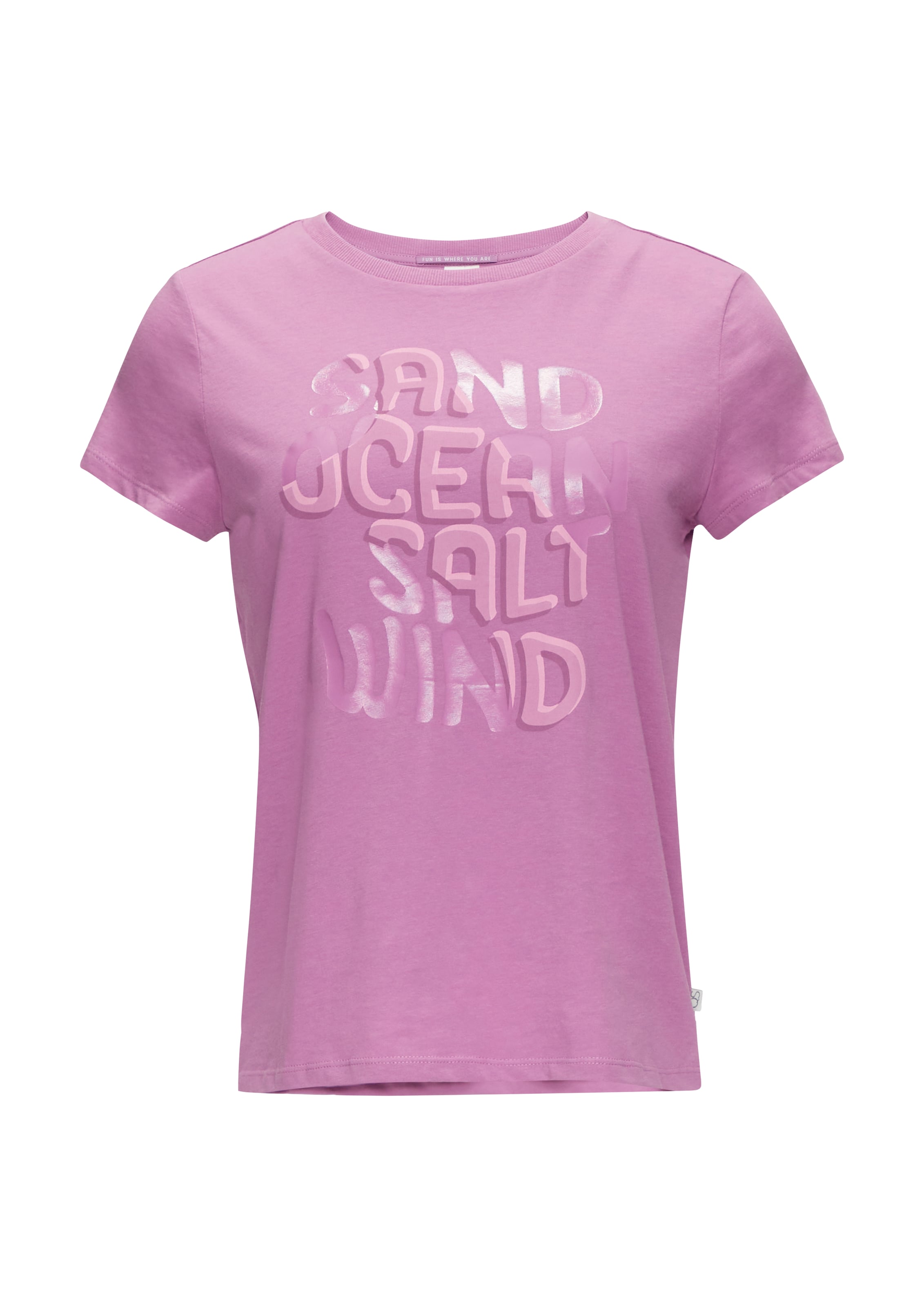 QS T-Shirt in Lila: Vorderseite