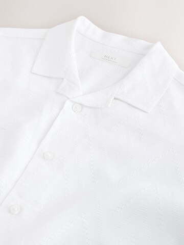 Next Средняя посадка Рубашка в Белый