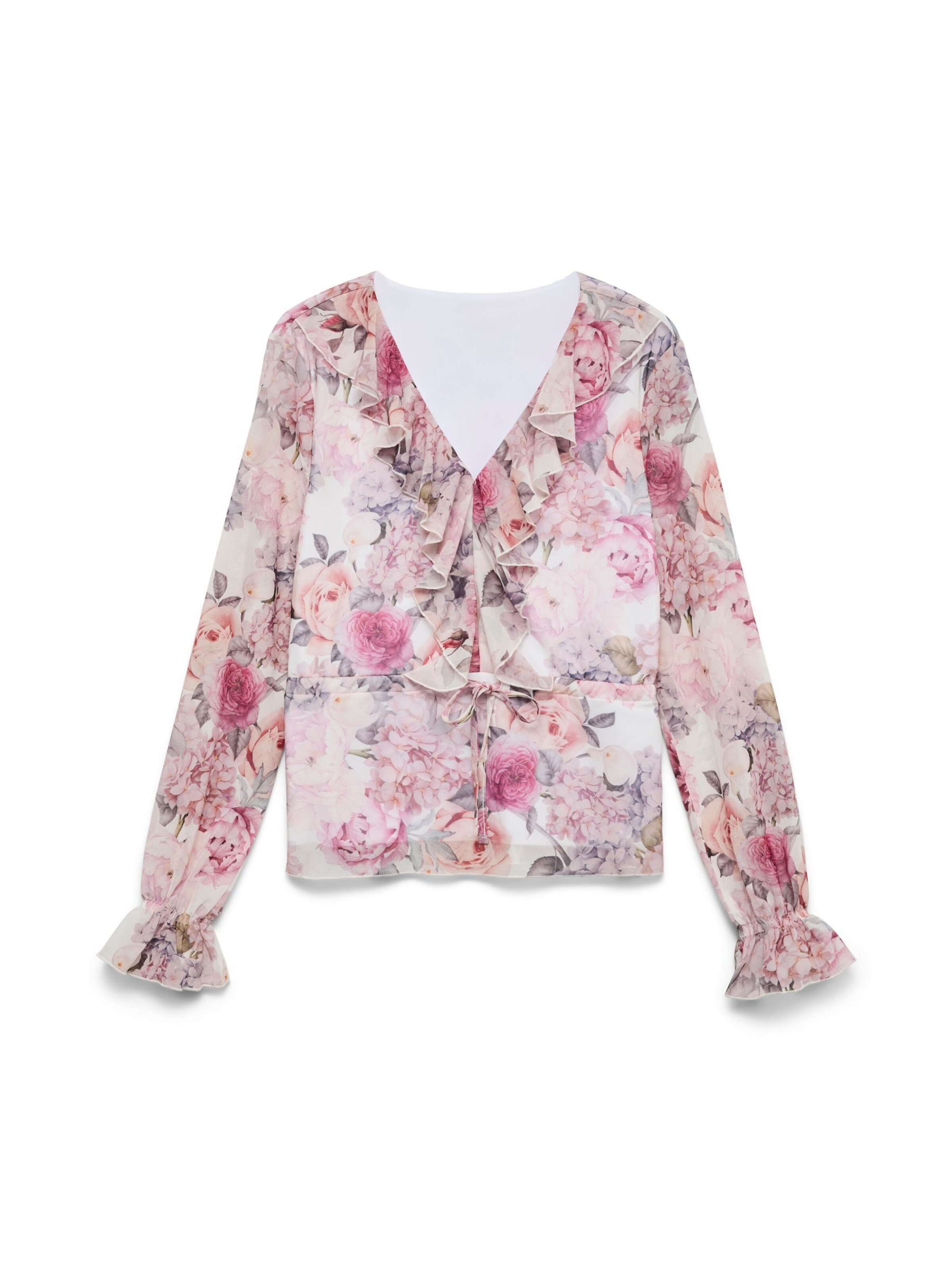 Vero Moda Curve Blouse 'AWCBlair' in Beige: voorkant