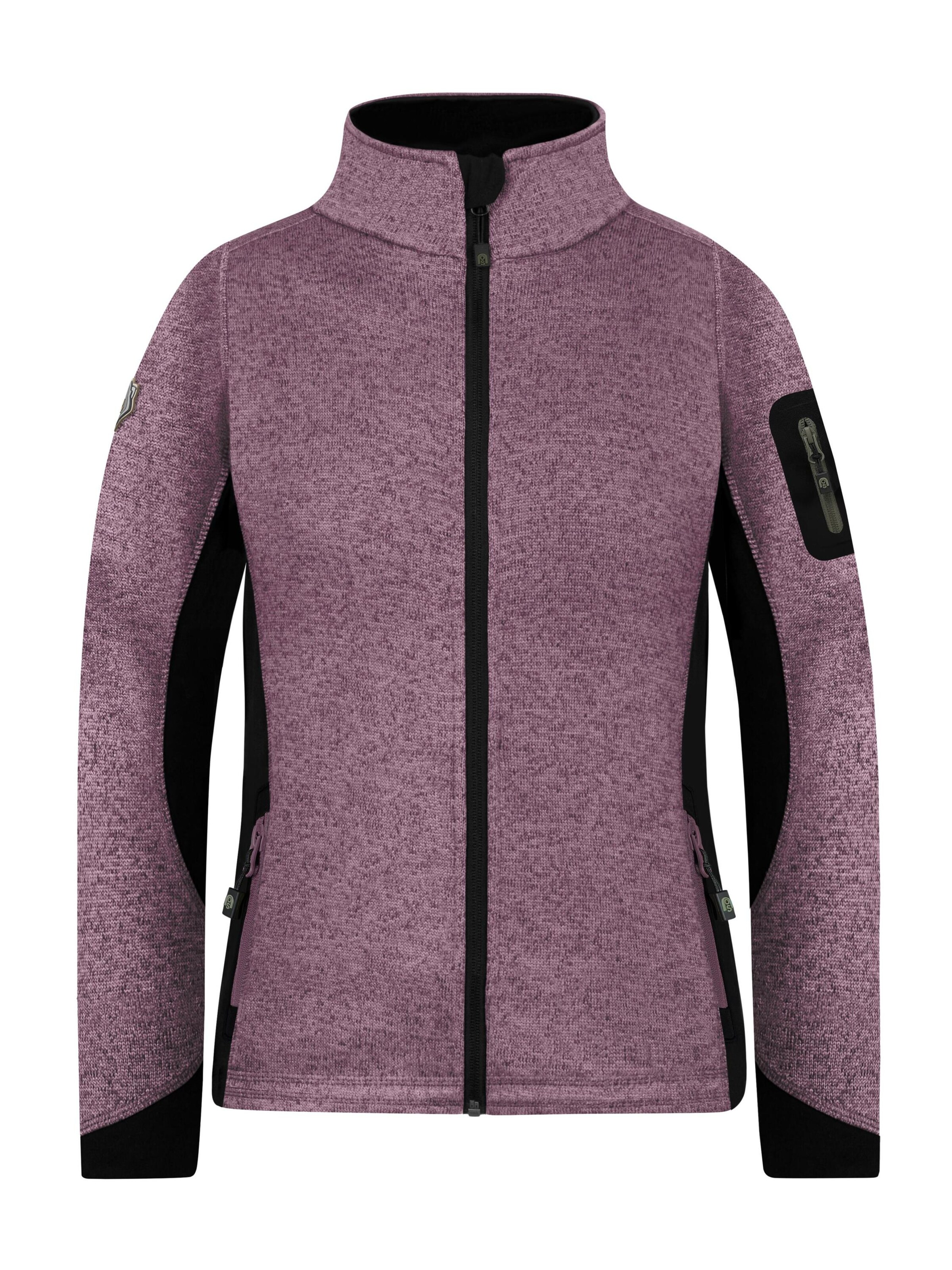 normani Functionele fleece jas in Lila: voorkant