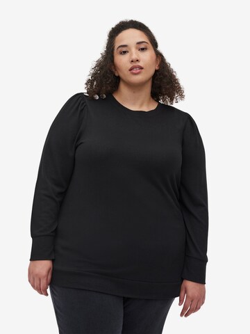 Zizzi Pullover 'VLUCCA' in Schwarz: predná strana