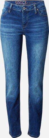 Soccx Slimfit Jeans 'HE:DI' in Blauw: voorkant