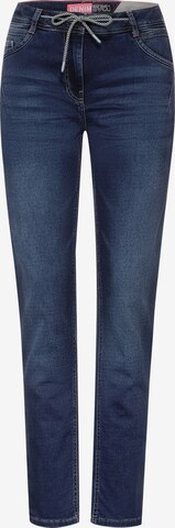 CECIL Slimfit Jeans 'Tracey' in Blauw: voorkant