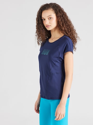 ONLY PLAY - Camiseta funcional 'JOY ON' en azul: frente