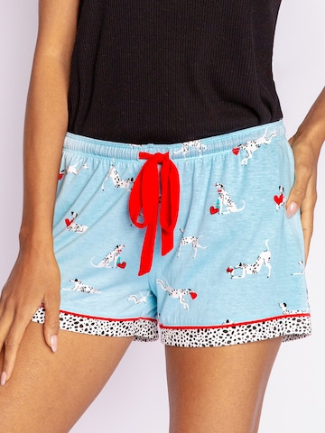 PJ Salvage - Pantalón de pijama 'Puppy Love' en azul