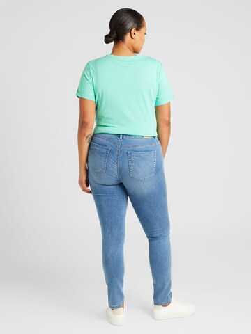 ONLY Carmakoma Skinny Jeans 'FOREVER' in Blau