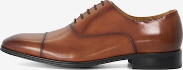 Dune LONDON Schnürschuh 'Solver' in Braun: Vorderseite
