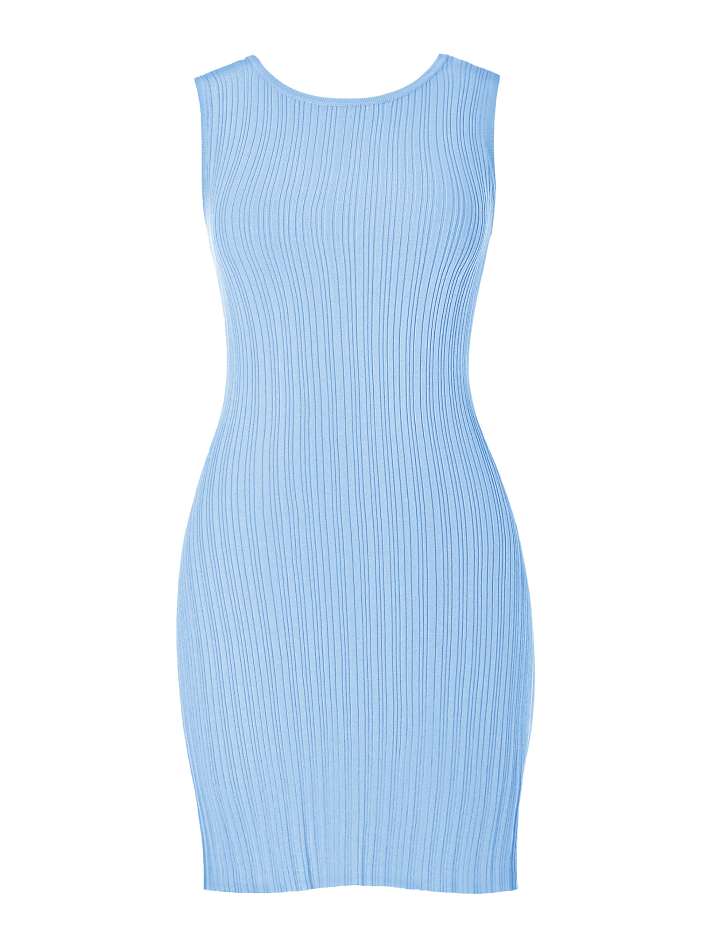 Imily Bela Gebreide jurk in Blauw: voorkant