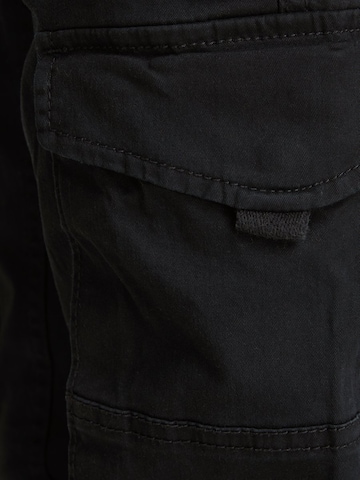 Jack & Jones Junior Tapered Broek 'JNRPau JJFlake' in Zwart