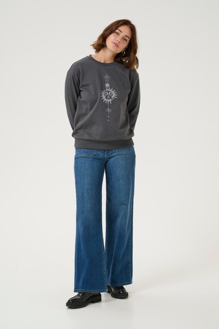 Kaffe Sweatshirt 'Sun' in Grau