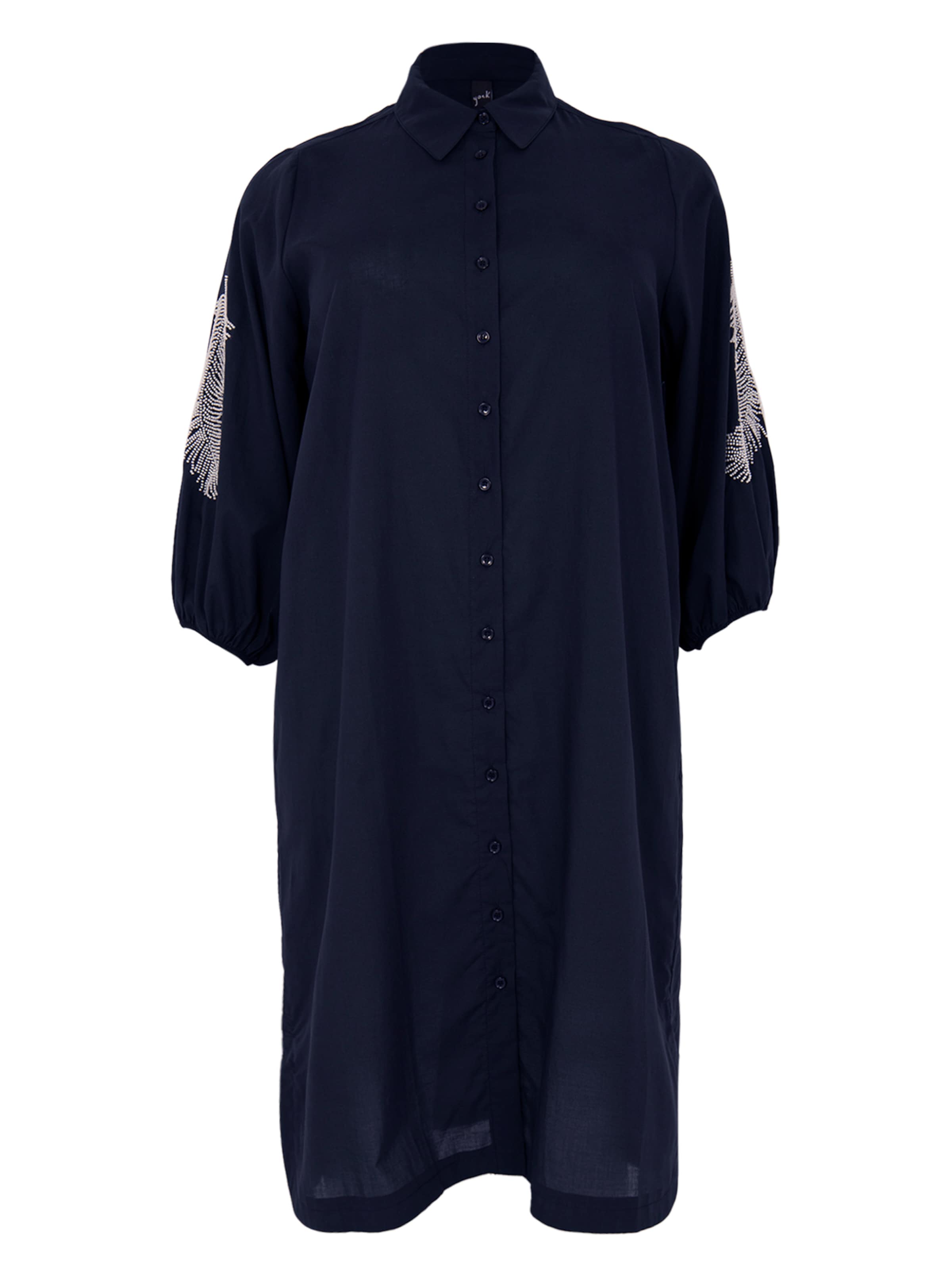 YOEK Shirt dress in Blue: front