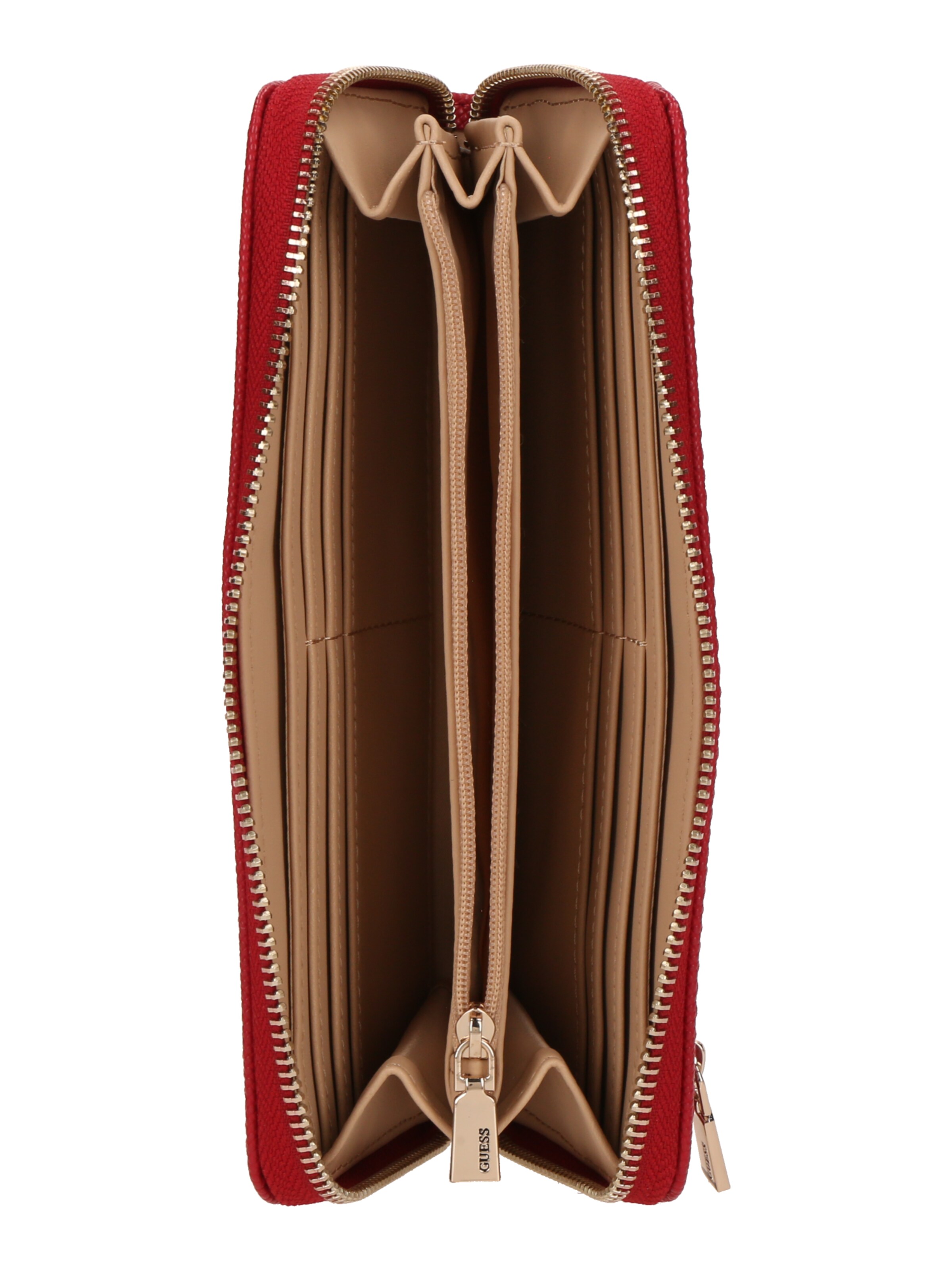 GUESS Wallet 'LAUREL II SLG LARGE ZIP AROUND' in Red