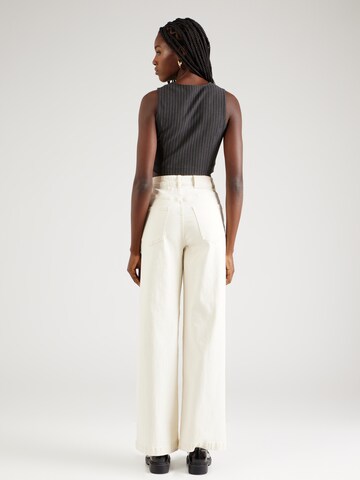 ONLY Wide Leg Jeans 'HOPE' in Beige