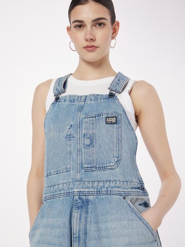 Loosefit Salopette en jean 'Bib' G-Star RAW en bleu