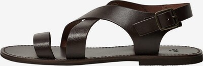 MANGO MAN Sandales en chocolat, Vue avec produit