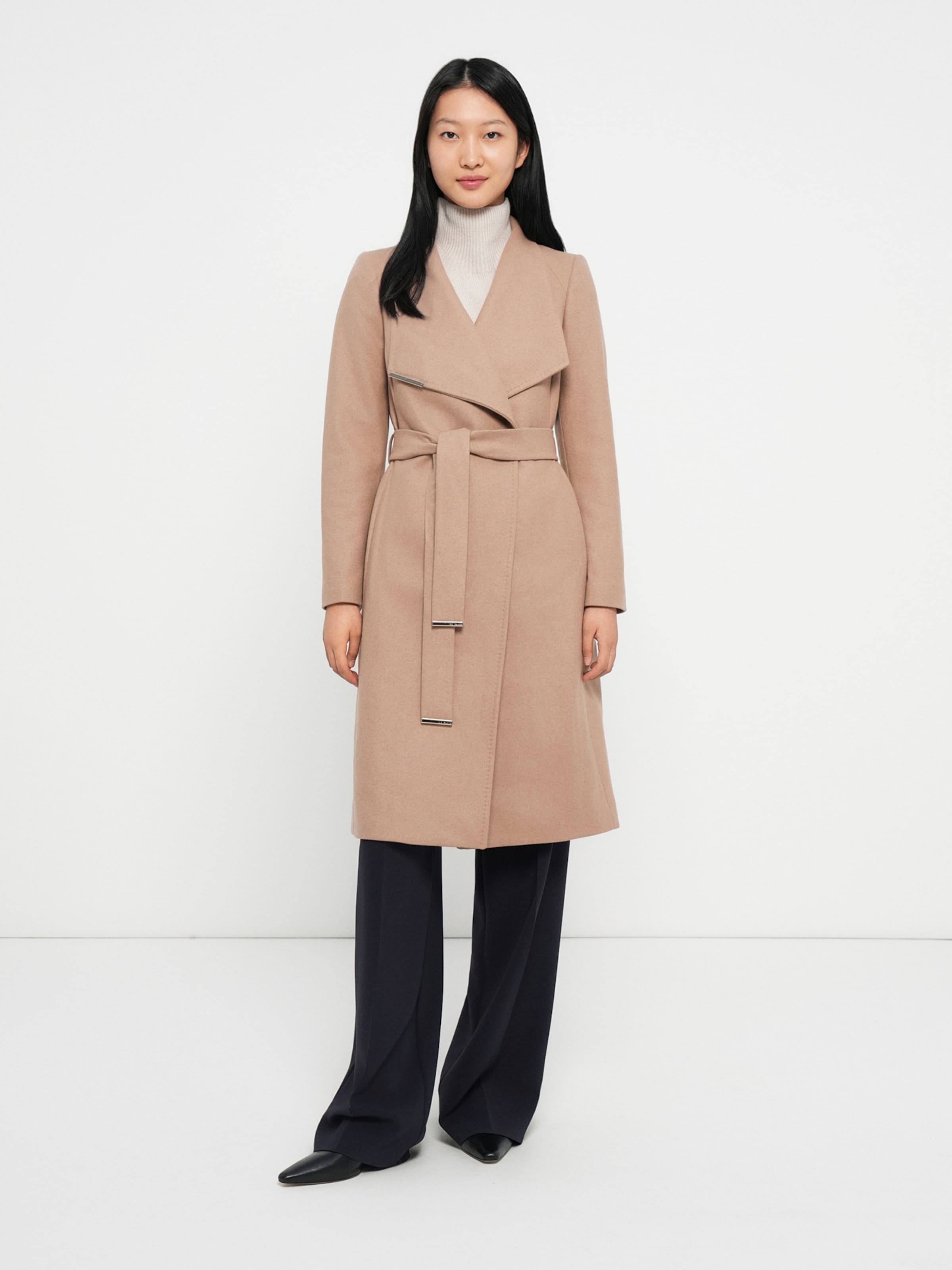 Ted Baker Between-Seasons Coat 'ROSE' in Camel | ABOUT YOU