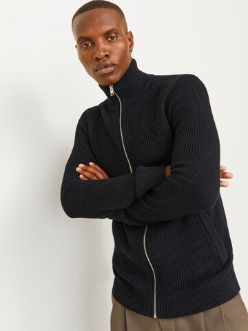 JACK & JONES Strickjacke 'JJPannel' in Schwarz
