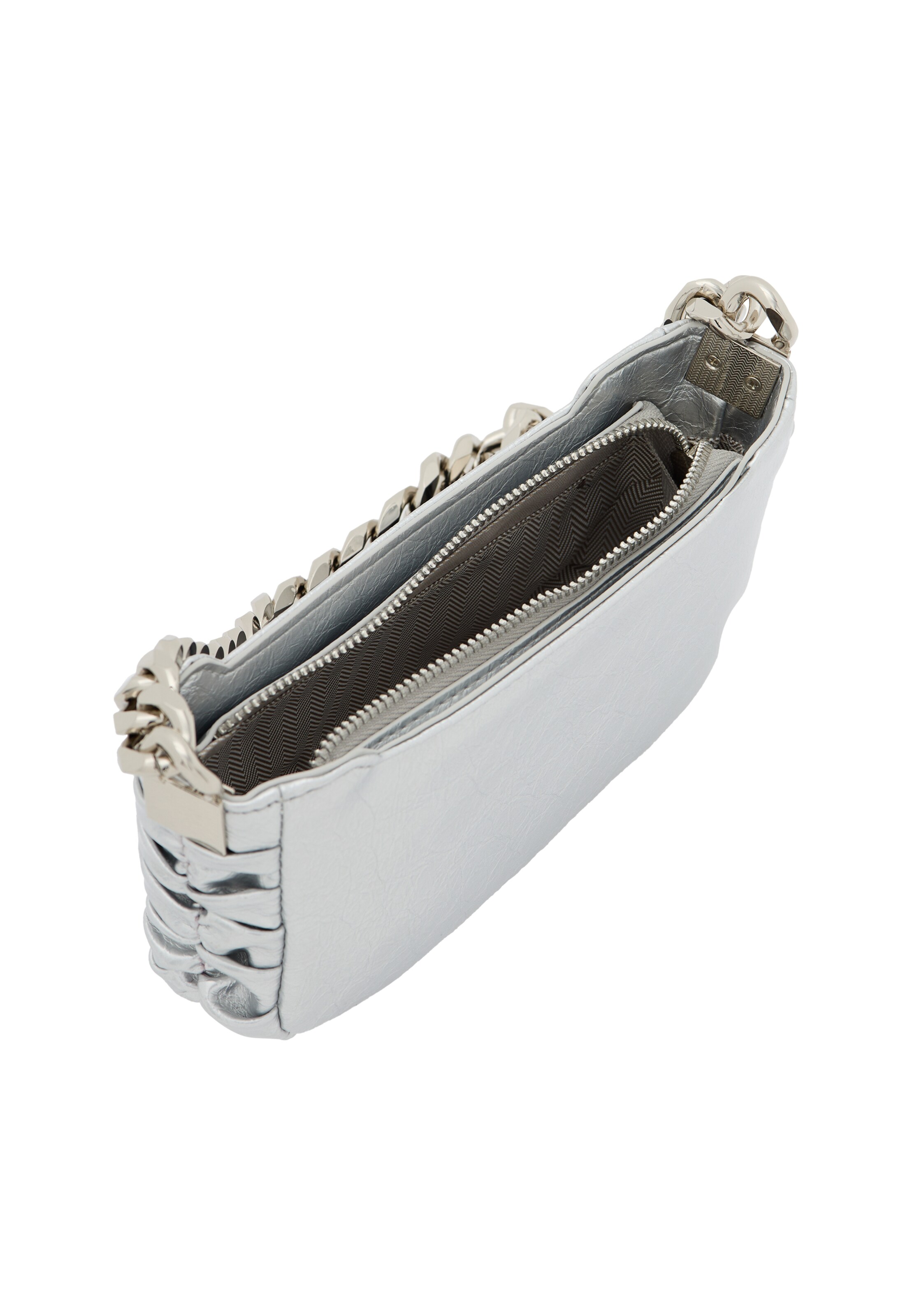 faina Skuldertaske i sølv