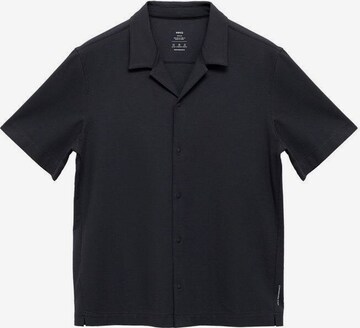 MANGO MAN Shirt in Black: front