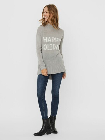 VERO MODA Pullover 'Holidays' in Grau