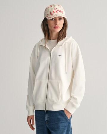 Veste de survêtement GANT en blanc : devant
