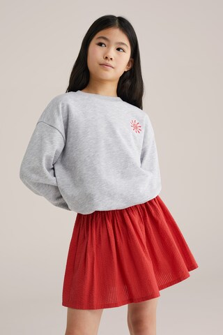 WE Fashion Sweatshirt in Grey: front