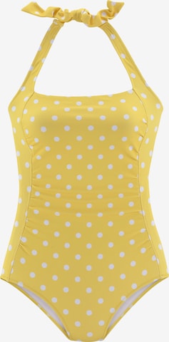 LASCANA Swimsuit in Yellow: front