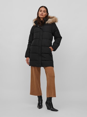 VILA Zimska jakna 'Leola' | črna barva: sprednja stran