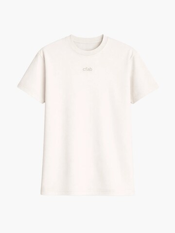 cfab (formerly creamy fabrics) Shirt 'Relaxed Tee' in Wit: voorkant