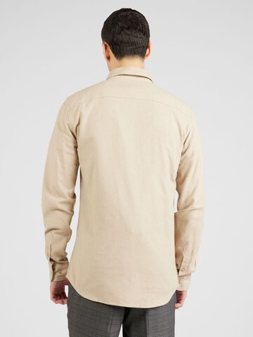 Slim fit Camicia 'ARI' di Only & Sons in beige
