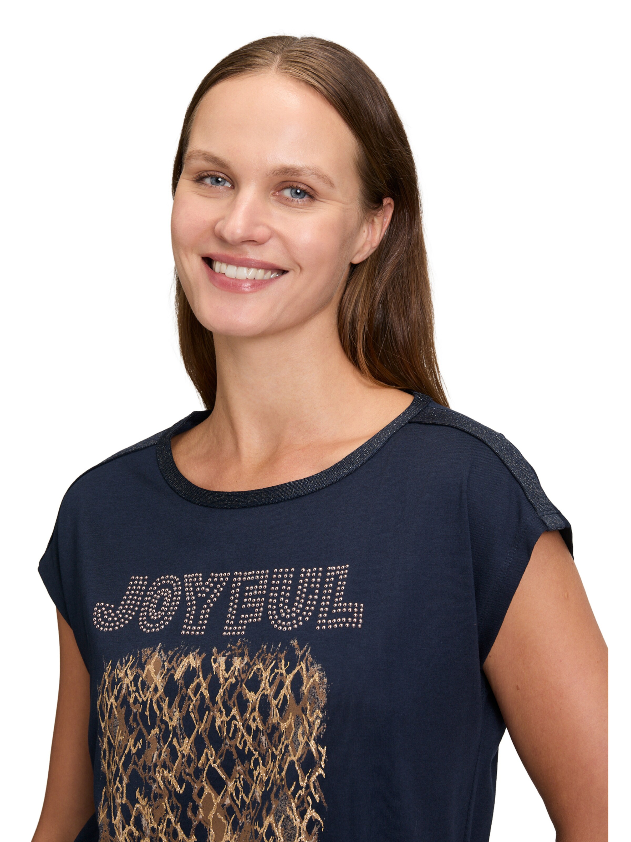 Betty Barclay Blusenshirt mit U-Boot-Ausschnitt in Blau